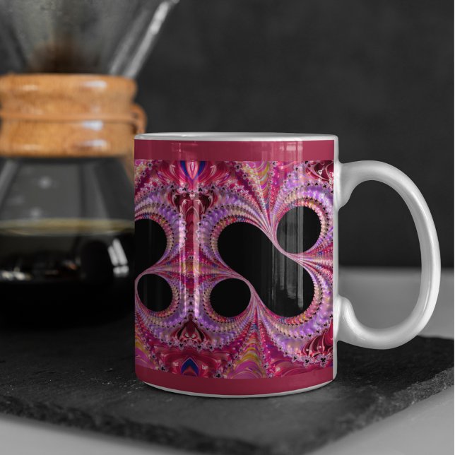 Abstract Percent Sign Fractal  Coffee Mug (Creator Uploaded)