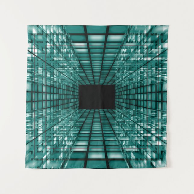 Abstract perspective background tapestry (Front)