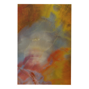 Abstract Petrified Wood close-up Wall Art