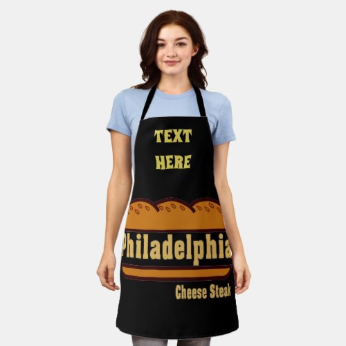 Abstract Philadelphia Design add text Apron