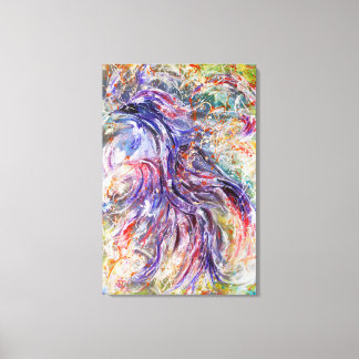 Abstract phoenix bird art canvas print