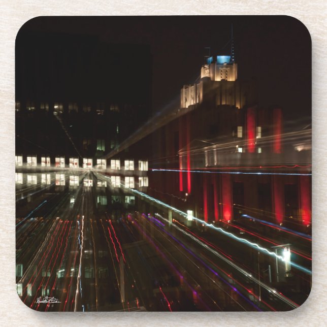abstract photo, building beverage coaster (Front)