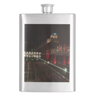 abstract photo, building hip flask