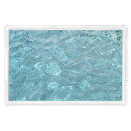 Abstract Photography Aqua Swimming Pool Water Acrylic Tray