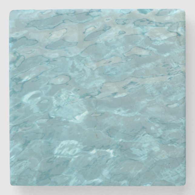 Abstract Photography Aqua Swimming Pool Water Stone Coaster (Front)