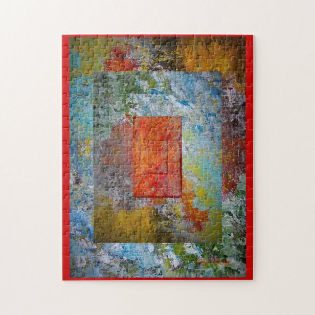 Abstract Picture Frame Jigsaw Puzzle (Vertical)
