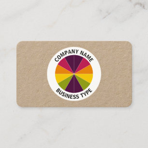 Abstract Pie 02 - kraft Business Card