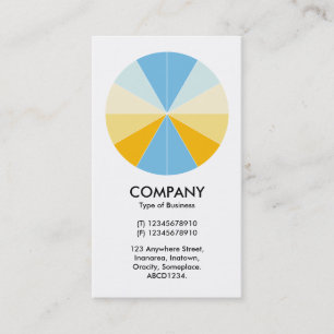 Abstract Pie 04 - White Business Card