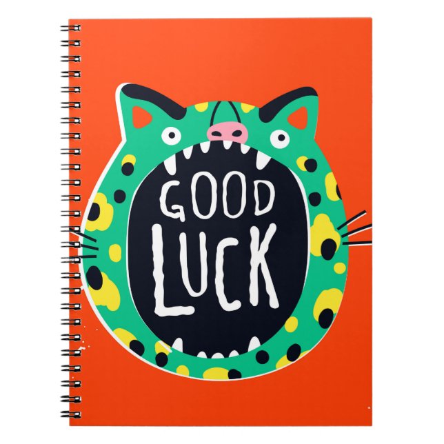 Abstract pig good luck notebook (Front)