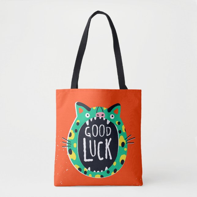 Abstract pig good luck tote bag (Front)