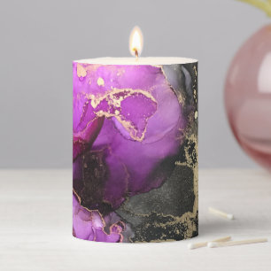 Abstract pillar candle