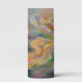Abstract Pillar Candle