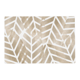 Abstract Pine Cones Of Copper And Platinum Pattern Placemat