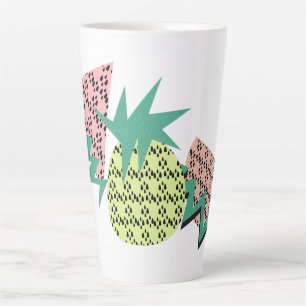 Abstract Pineapple Watermelon Latte Mug
