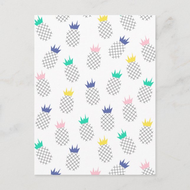 Abstract Pineapples 2 Postcard (Front)