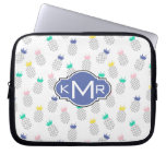 Abstract Pineapples | Monogram Laptop Sleeve