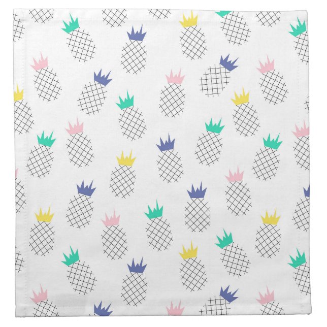 Abstract Pineapples Napkin (Front)