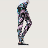 Blue Marble Pattern Leggings