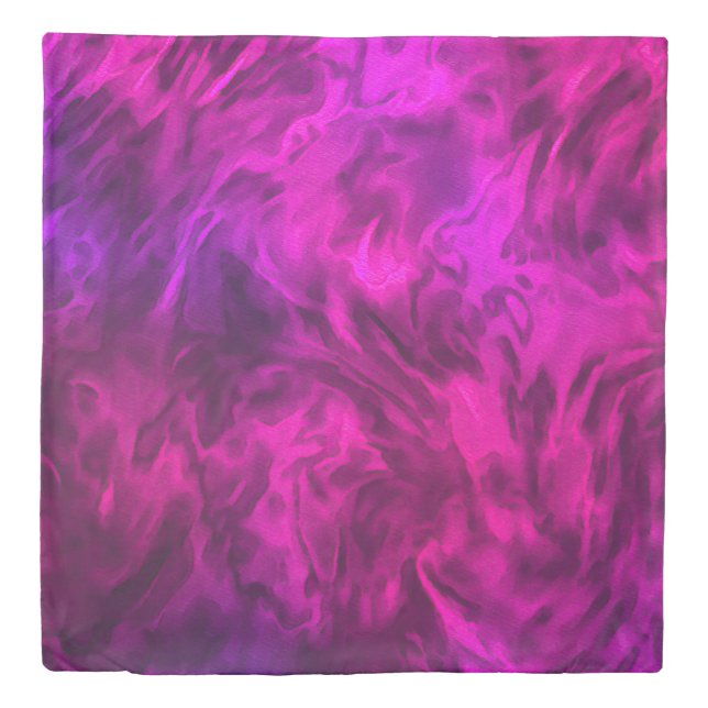 Abstract Pink and Purple Design Duvet Cover (Front)