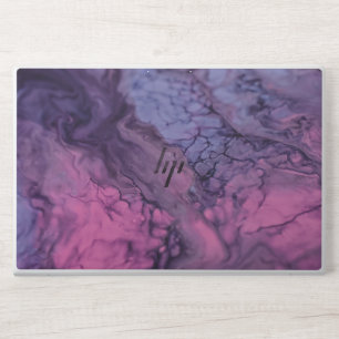 Abstract Pink and Purple Marble Art HP Laptop Skin