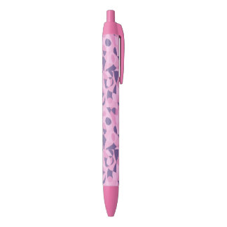 Abstract pink and purple shapes custom pens