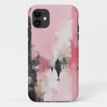 Abstract Pink &amp; Black Art Mobile Case