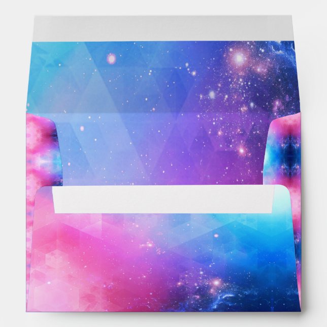 Abstract Pink, Blue, Purple Envelopes (Back (Bottom))