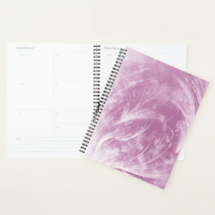 Abstract Pink Dandelions and fireflies Planner