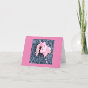 Abstract Pink Elephant 🐘  Thank You Card