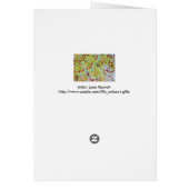 Abstract pink floral watercolor cards (Back)