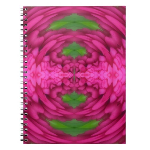 Abstract Pink Flower Petals Notebook
