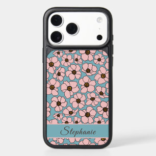 Abstract Pink Flowers iPhone 17 Pro Max Case