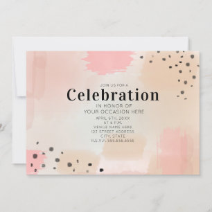Abstract Pink Generic Party Celebration Invitation