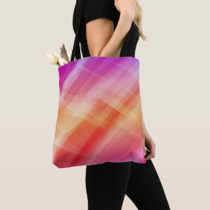 Abstract Pink Geometric Tote Bag – Modern Minimal