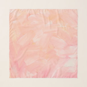 Abstract pink hand painted. Elegant blush brush  Scarf