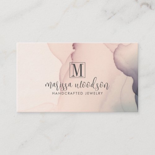 Abstract Pink Jewelry Designer Display Card