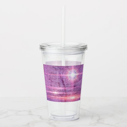 Abstract Pink Light Flares Acrylic Tumbler