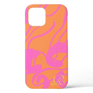 Abstract Pink Monogram Case-Mate iPhone Case