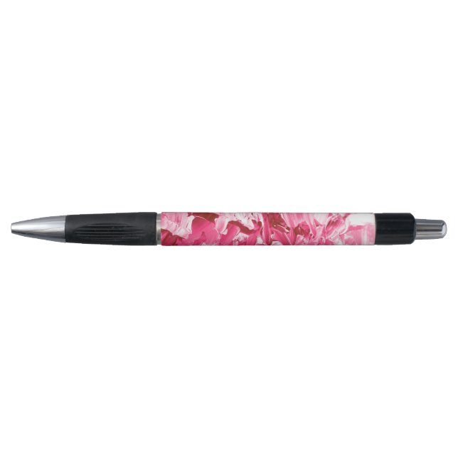 Abstract Pink Paint Waves Pen (Front)