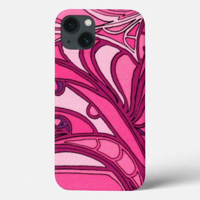 Abstract Pink Panel Painting Case-Mate iPhone Case (Back)