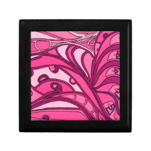 Abstract Pink Panel Painting Gift Box