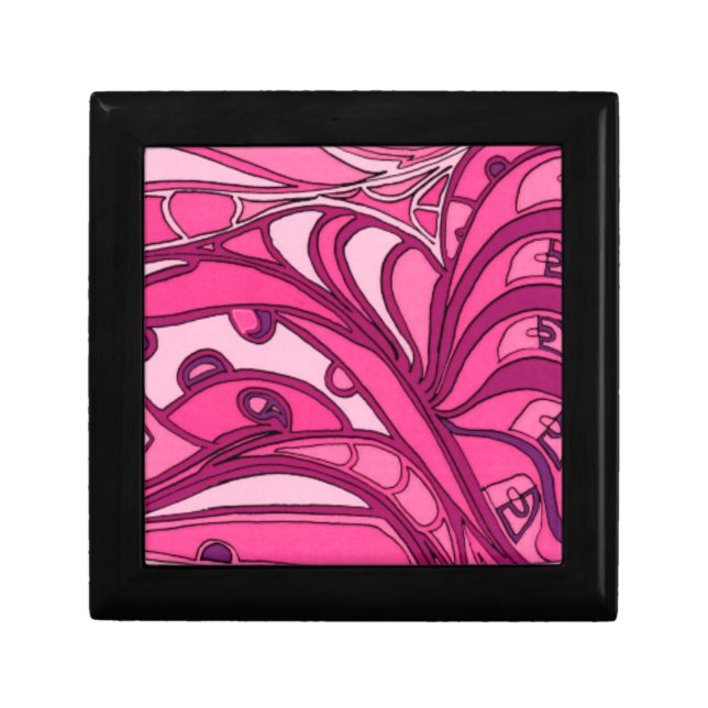 Abstract Pink Panel Painting Gift Box (Front)