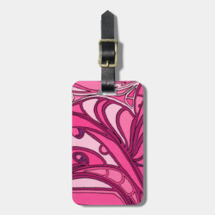 Abstract Pink Panel Painting Luggage Tag