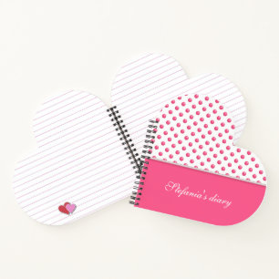 Abstract Pink Polka dots design Notebook