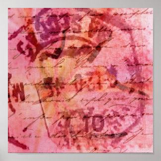 Abstract Pink Poster