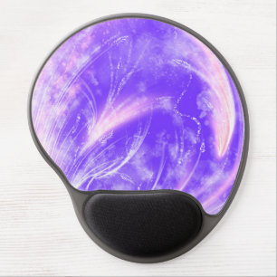 Abstract Pink Purple Dandelions and fireflies Gel Mouse Pad