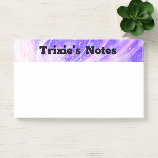 Abstract pink Purple Dandelions and fireflies  Post-it Notes (Office)
