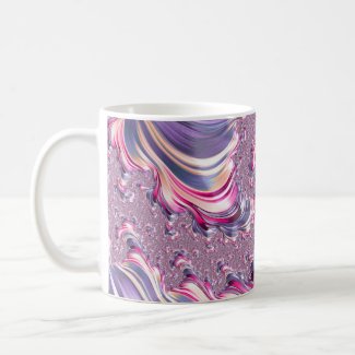 Abstract Pink Purple Spiral Fractal