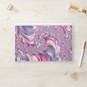 Abstract Pink Purple Spiral Fractal HP Laptop Skin