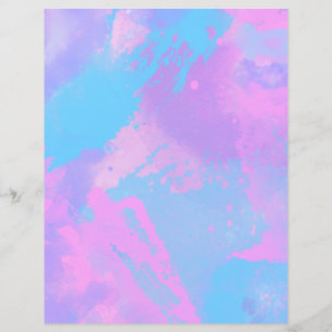 Abstract Pink Purple Turquoise Scrapbook Paper